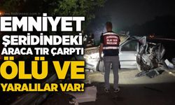 Emniyet şeridindeki araca Tır Çarptı:Ölü ve yaralılar var!