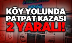 Köy yolunda patpat kazası: 2 kişi yaralandı