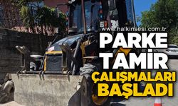 Parke tamir çalışmaları başladı