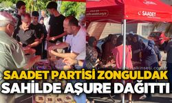 Saadet Partisi Zonguldak Teşkilatı'ndan sahilde aşure ikramı