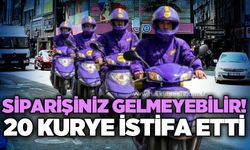 Zonguldak'ta Getir kuryeleri istifa etti