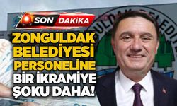 Zonguldak Belediyesi personeline bir ikramiye şoku daha!