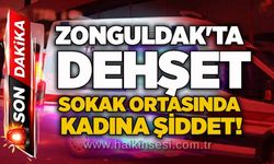 Zonguldak'ta dehşet: Sokak ortasında kadına şiddet!