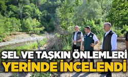 Sel ve taşkın önlemleri yerinde incelendi