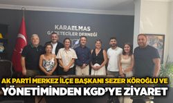 AK Parti Merkez İlçe Başkanı Sezer Köroğlu ve yönetiminden KGD’ye ziyaret