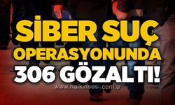 Siber suç operasyonunda 306 gözaltı!