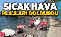 Sıcak hava plajları doldurdu