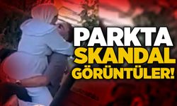 Parkta skandal görüntüler!