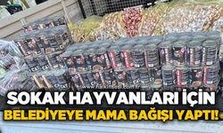 Belediyeden hayvan barınağına bağış yapan Cemile Hanım'a teşekkür