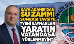 Kaya Adanır'dan su zammı sonrası tavsiye: "Yeni kaynaklar yaratın, vatandaşa yüklenmeyin"