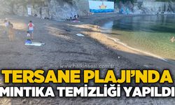 Tersane Plajı'nda mıntıka temizliği yapıldı
