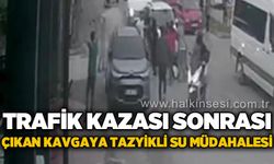 Kavgayı hortumla ayırdı: Taraflara tazyikli su sıktı!