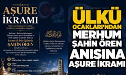 Ülkü Ocakları'ndan Merhum Şahin Ören anısına aşure ikramı
