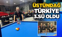 Üstündağ, Türkiye 3.sü oldu...