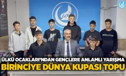 Ülkü Ocakları’ndan gençlere anlamlı yarışma: Birinciye Dünya Kupası topu