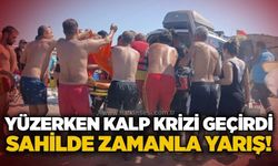 Yüzerken kalp krizi geçirdi: Sahilde zamanla yarış!