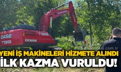Yeni iş makineleri hizmete başladı: Kültür Merkezi için ilk kazma vuruldu