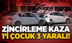 Zincirleme kaza: 1’i çocuk 3 yaralı!