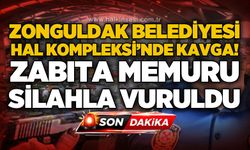 Zonguldak Belediyesi Hal Kompleksi'nde silahlı kavga: Zabıta memuru vuruldu!