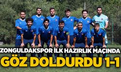 Zonguldakspor ilk hazırlık maçında göz doldurdu 1-1