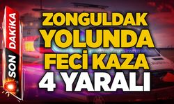 Zonguldak yolunda feci kaza: 4 yaralı