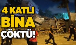4 katlı bina çöktü!