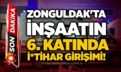Zonguldak'ta inşaatın 6. katında i*tihar girişimi!