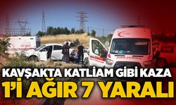 Kavşakta katliam gibi kaza: 1’i ağır 7 yaralı