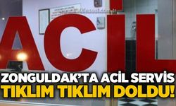 Zonguldak'ta acil servis tıklım tıklım doldu!