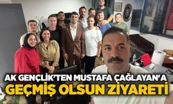 AK Gençlik'ten Mustafa Çağlayan'a geçmiş olsun ziyareti