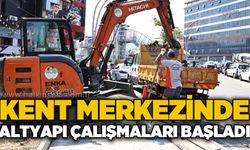 Kent merkezinde altyapı çalışmaları başlatıldı