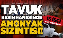 Tavuk kesimhanesinde amonyak sızıntısı: 15 işçi hastanelik oldu!