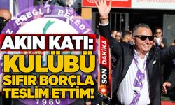 Akın Katı: Kulübü sıfır borçla teslim ettim!..