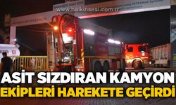 Tuz ruhu taşıyan kamyonda sızıntı: 2 kişi gazdan etkilendi