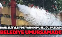 Bahçelievler'de yangın musluğu patladı: Zonguldak Belediyesi sessiz kaldı!