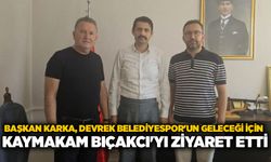 Başkan Karka, Devrek Belediyespor'un geleceği için Kaymakam Bıçakcı'yı ziyaret etti...