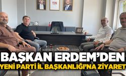 Başkan Erdem’den Yeni Parti İl Başkanlığı’na ziyaret