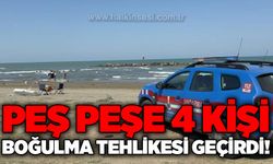 Denize giren 4 kişi boğulmaktan son anda kurtarıldı!