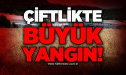 Çiftlikte yangın paniği: Ekipler hızlı müdahale etti