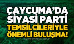 Çaycuma’da siyasi parti ilçe başkanlarından örnek buluşma