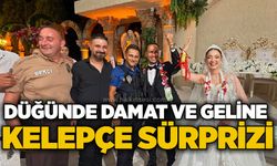Düğünde damat ve geline kelepçe sürprizi