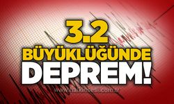 3.2 büyüklüğünde deprem!