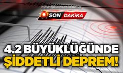 4.2 büyüklüğünde şiddetli deprem!