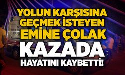 Yolun karşısına geçmek isteyen Emine Çolak kazada hayatını kaybetti!