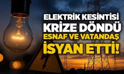Elektrik kesintisi krize döndü: Esnaf ve vatandaş isyan etti!