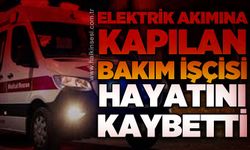Elektrik akımına kapılan bakım görevlisi hayatını kaybetti!