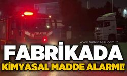 Fabrikada kimyasal alarmı: 10 litre nitrik asit döküldü!