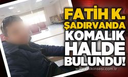 Fatih K. cami şadırvanında komalık halde bulundu!