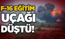 F-16 eğitim uçağı düştü!