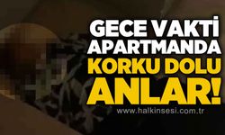 Gece vakti korkutan olay: Apartman sakinleri neye uğradığını şaşırdı!